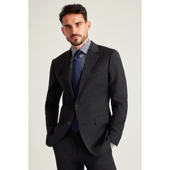 Bonobos Italian Performance Blazer Mason Solid Charcoal Men 38R Standard Fit NW - Picture 1 of 9